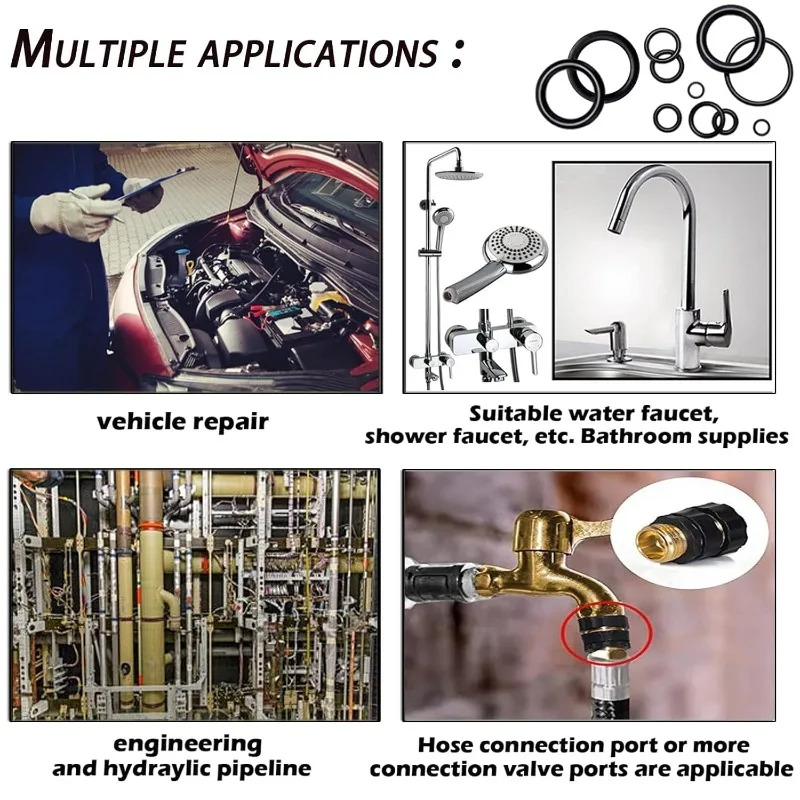 NBR Rubber O-Rings Kit with Precise Picks 6 NBR Rubber O-Rings Kit with Precise Picks - Image 6