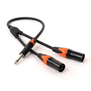 1/4 Inch TS to Dual XLR Y-Splitter Cable 13 S0d8330314ba14a29b6c1f3a959b73d7al