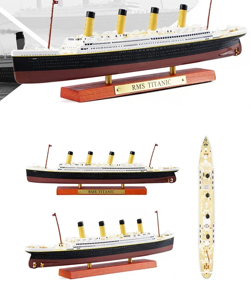 Elegant Ocean Liner Model Set - 1:1400 Scale Collection 3 Elegant Ocean Liner Model Set - 1:1400 Scale Collection - Image 3