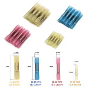 50-Pack Heat Shrink Butt Connectors for Wiring 10 S0db086d5831744f1bd789e312bf14dc9s