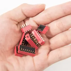 Bright Red 12-Position DIP Switch Set (30/40 pcs) 11 S0db70ffbb2fb4906aee4e07e2ad424fd3