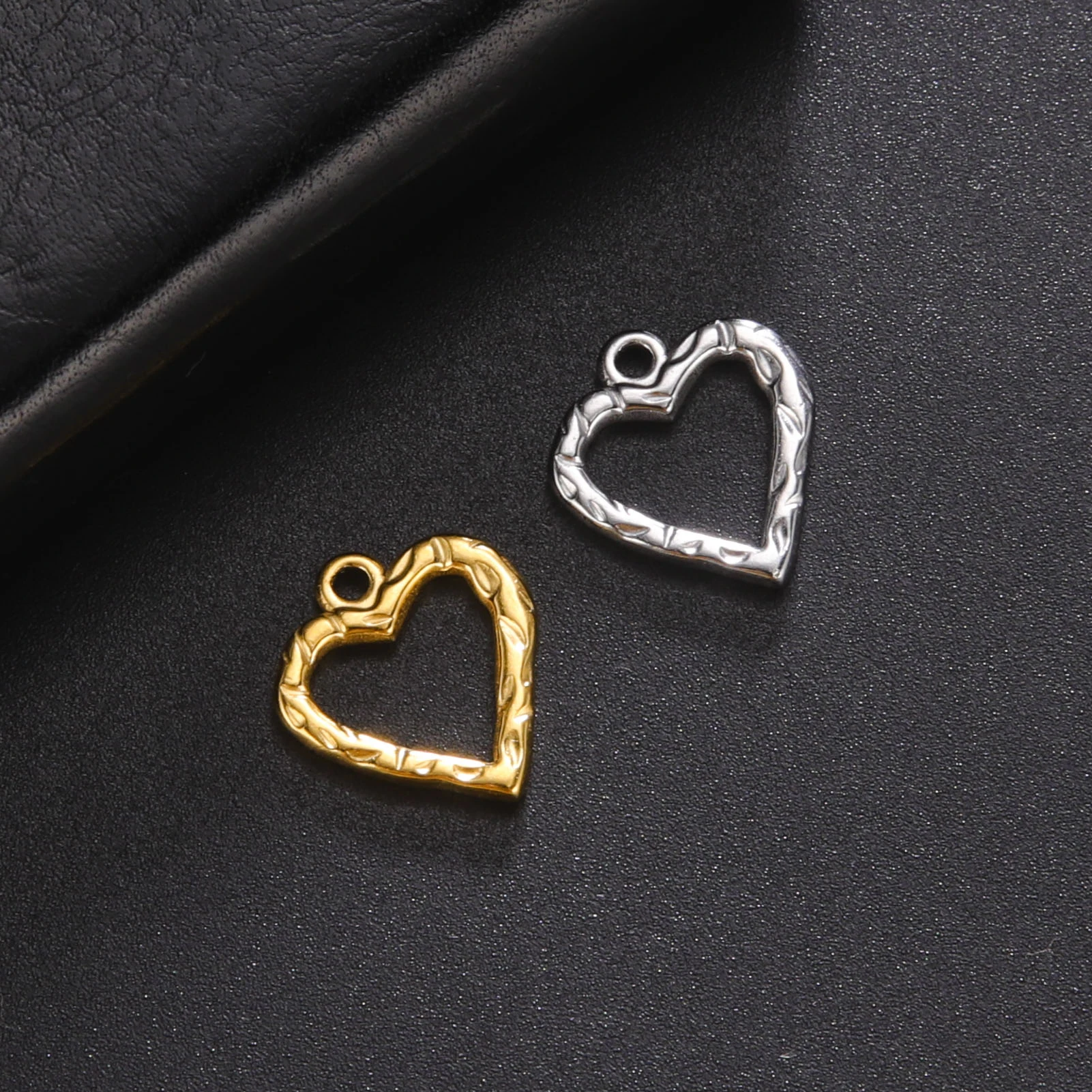 Heart-Shaped Stainless Steel Charms Collection 2 Heart-Shaped Stainless Steel Charms Collection - Image 2