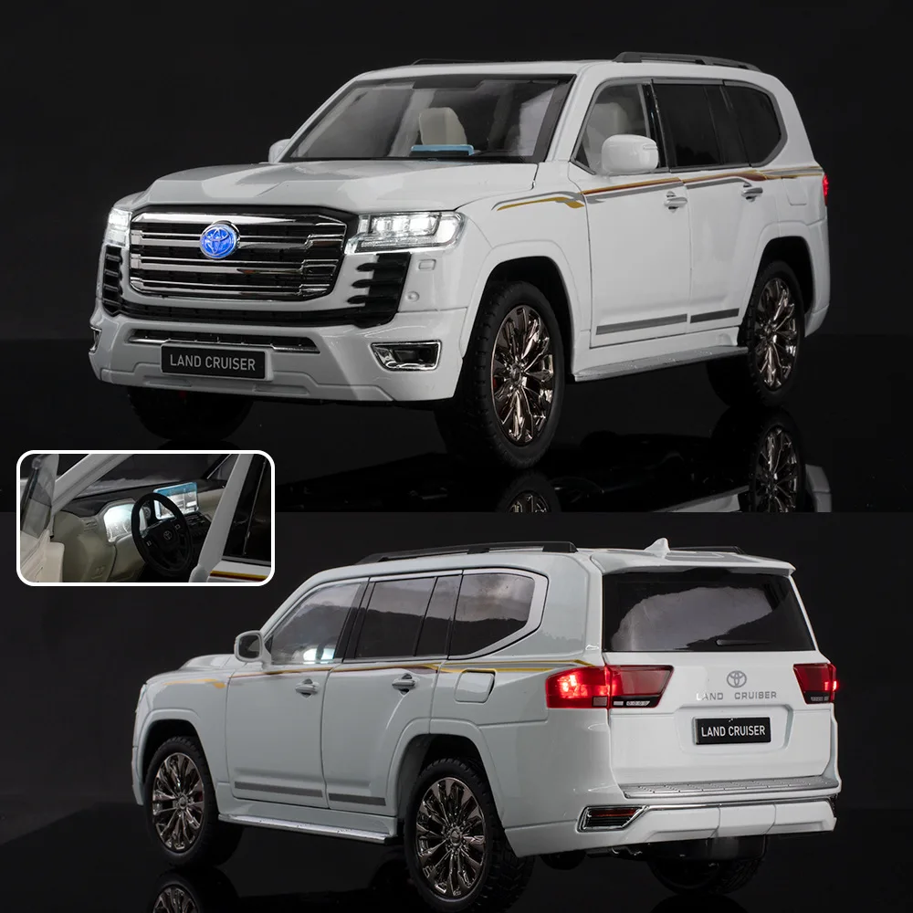 1:18 Diecast Land Cruiser SUV Model with Lights 4 1:18 Diecast Land Cruiser SUV Model with Lights - Image 4