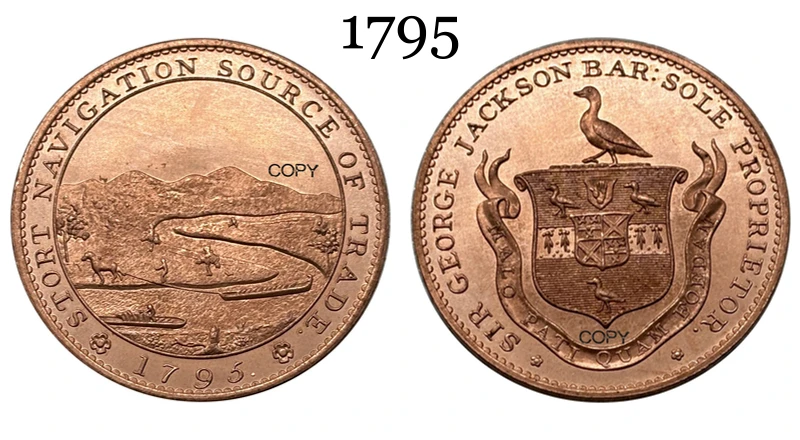 Vintage UK 1795 Half Penny Replica Coin 5 Vintage UK 1795 Half Penny Replica Coin - Image 5