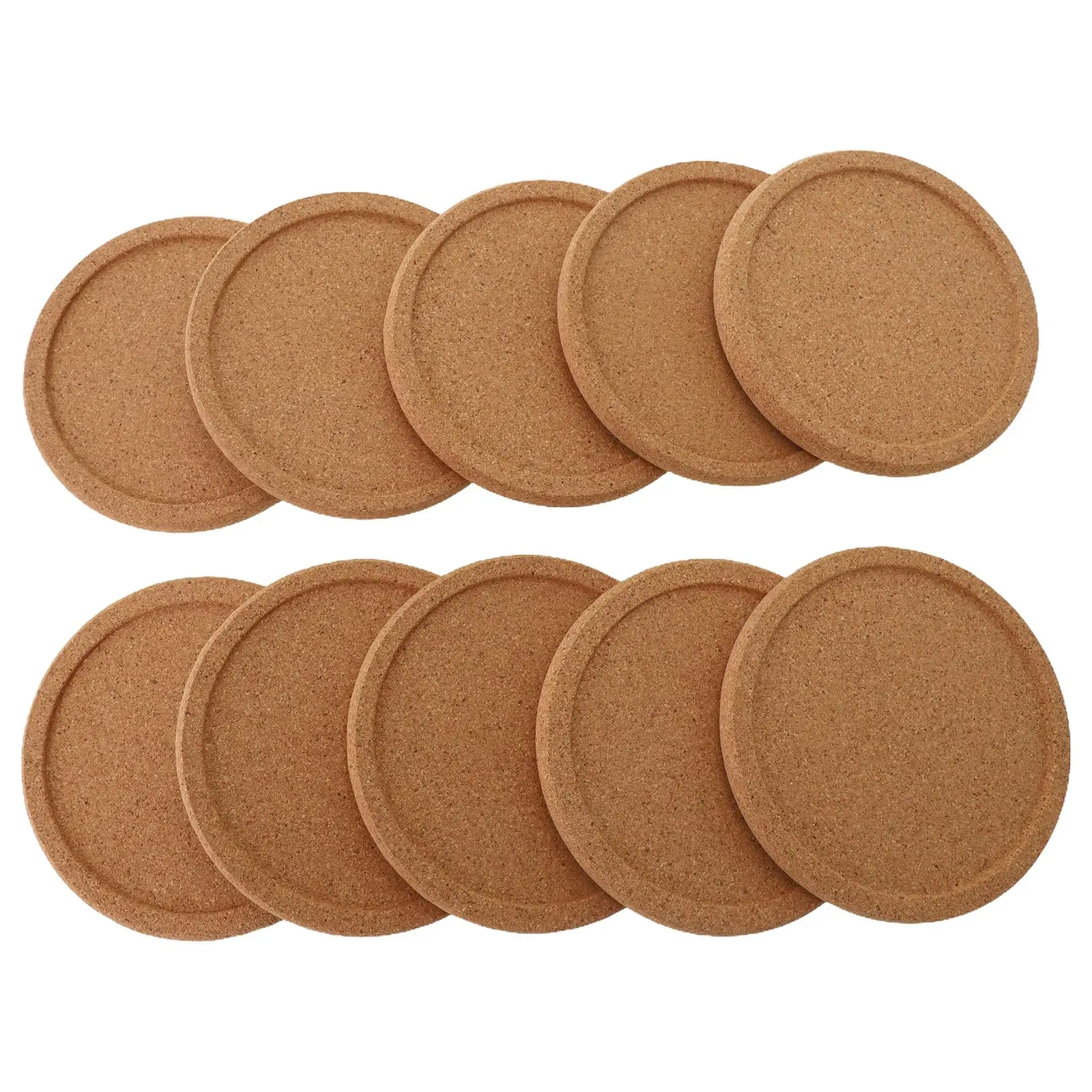 Natural Cork Coasters Set for Home & Office 2 Natural Cork Coasters Set for Home & Office - Image 2