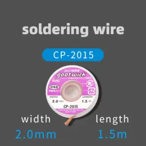 Professional PCB Desoldering Wick Set - 5 Reels 10 S0e74ed85cd784e81b3d951becb68e5f0e