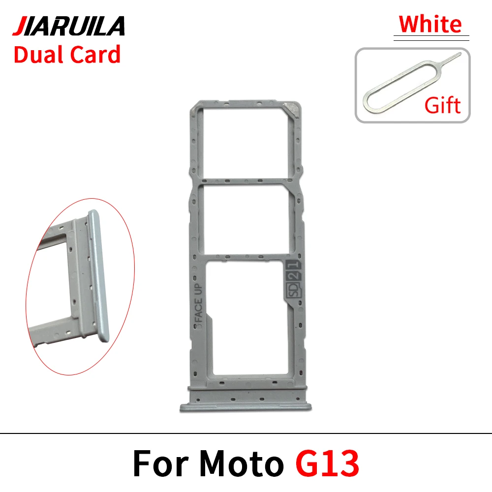 Moto G13 & Edge Series Dual SIM Card Tray Holder 7 Moto G13 & Edge Series Dual SIM Card Tray Holder - Image 7