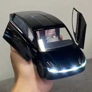 Futuristic Black Cybercab Diecast Model Car 11 S0e8f8391d8c0488ba968e6b07f650826v