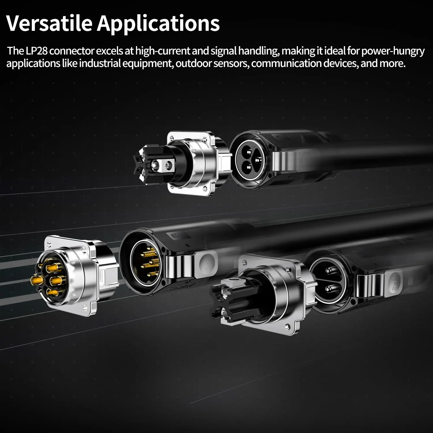 Waterproof M28 Circular Electrical Connector 15A 300V 6 Waterproof M28 Circular Electrical Connector 15A 300V - Image 6