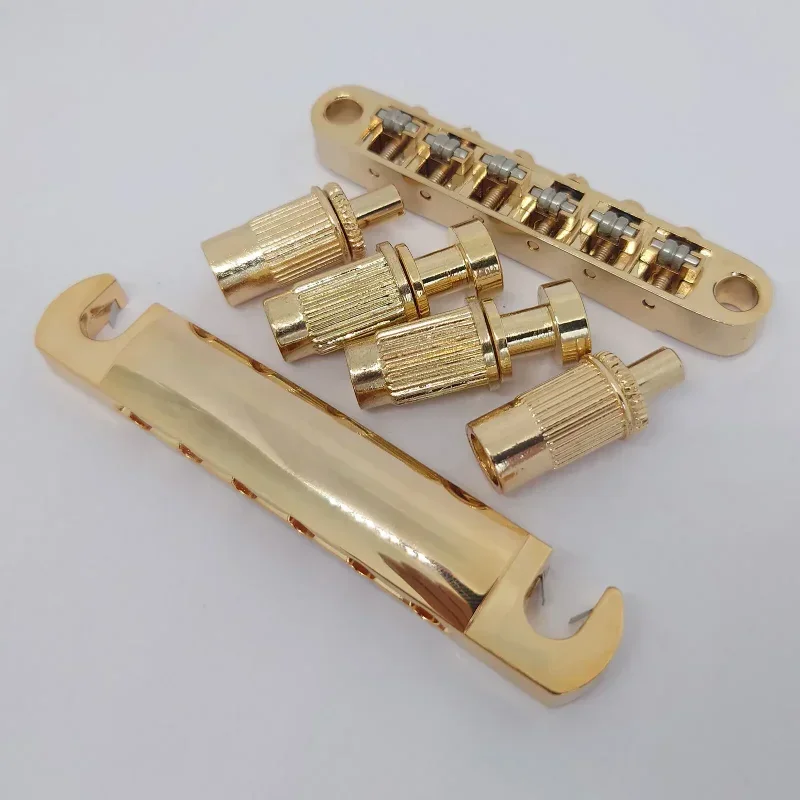 Gold Tune-o-Matic Bridge and Tailpiece Set for LP/SG 2 Gold Tune-o-Matic Bridge and Tailpiece Set for LP/SG - Image 2
