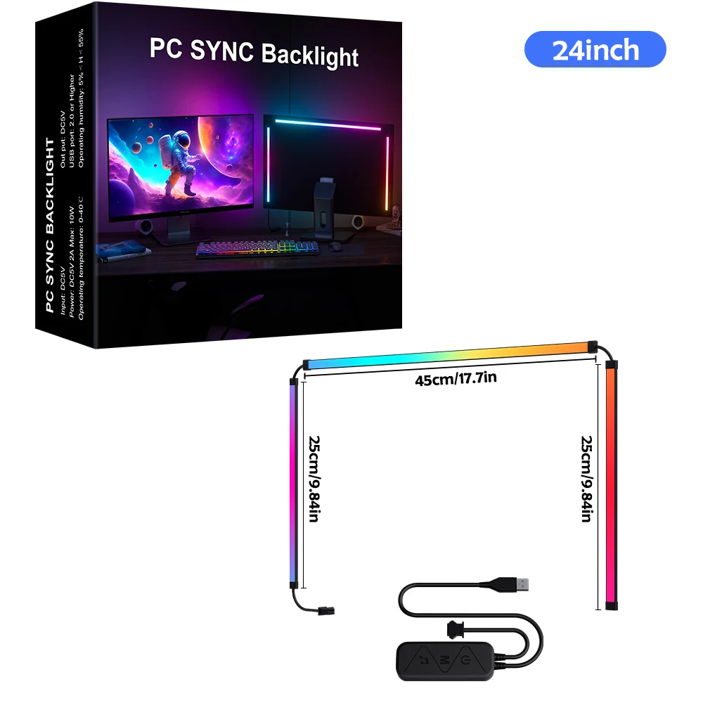 RGB Sync Light Strip for Monitors 24-34 Inch 8 RGB Sync Light Strip for Monitors 24-34 Inch - Image 8