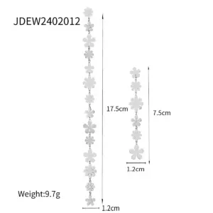 Stainless Steel Daisy Flower Earrings 16 S0f1ffa7a3fb648eba73c4114e64c19ffB