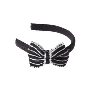 Miniature Doll Hairband with Black & White Bows 16 S0f2be7fb1add4cfda5f4a4fa7fdc964ay