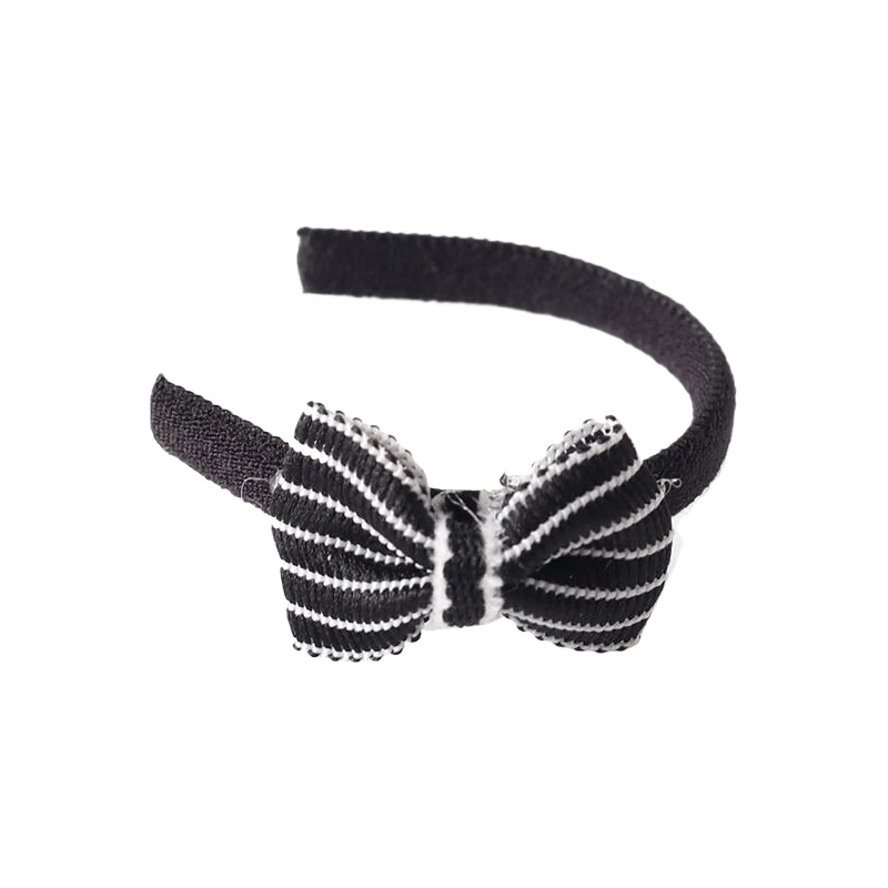 Miniature Doll Hairband with Black & White Bows 7 Miniature Doll Hairband with Black & White Bows - Image 7