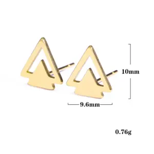 Gold Heart Stud Earrings for Women 18 S0f435119a32d4a1d8be2af3f594d4338x