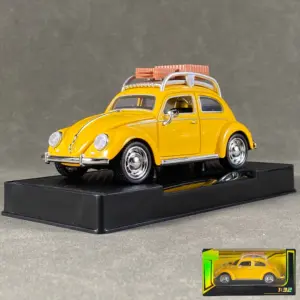 Vibrant Yellow 1:32 VW Beetle Diecast Model 19 S0f5188ab542448b58c382a68cdb7758c3