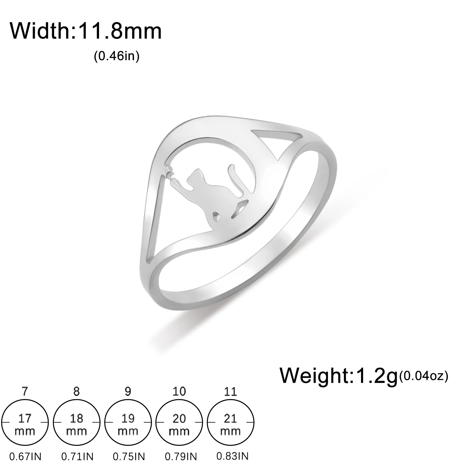 Celestial Cat Ring in 18k Gold Plating 10 Celestial Cat Ring in 18k Gold Plating - Image 10