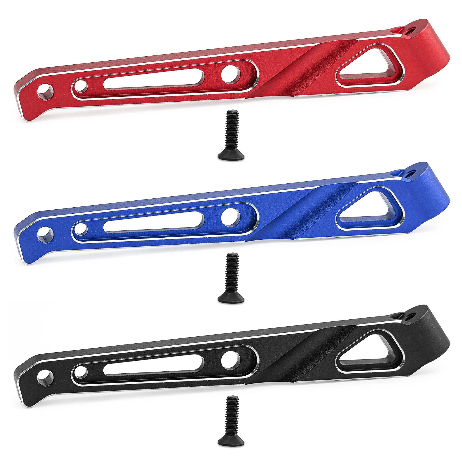 Red Aluminum Chassis Brace Set for ARRMA 1/8 6S Models 4 Red Aluminum Chassis Brace Set for ARRMA 1/8 6S Models - Image 4