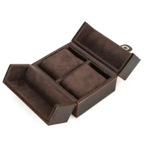 Coffee Leather Watch Case with 3 Slots 17 S0fce26bcfa1d4ba69b74d9c569af080cv
