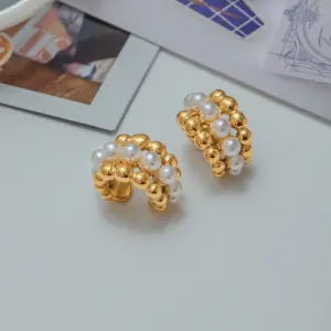 Stainless Steel Clip-On Pearl Earrings Set 13 S0fef61ec40c54945abddfecb7201a077z