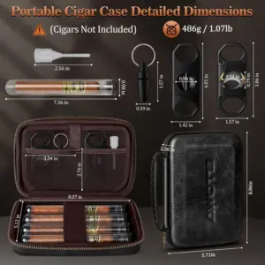 Black Leather Cigar Case with Accessories 8 S0ff7dad650e14d418a18b50767d61ce4b