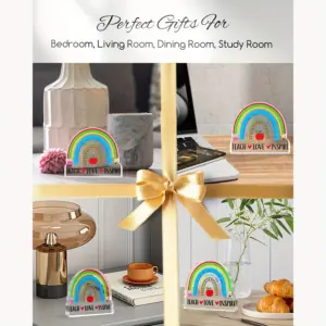 Colorful Rainbow Teacher Appreciation Acrylic Ornament 9 S1007d075a7aa465980f7dd44b20683f84