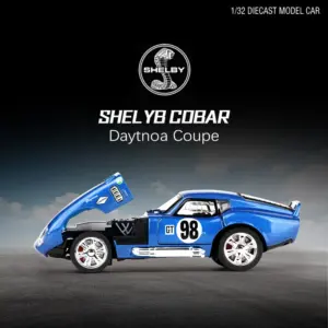 Blue Mustang Shelby Cobra Die-Cast Model 9 S1008e6b32ffb468596312f601c07f6daK