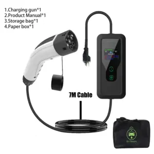 Black Portable EV Charger with Digital Display 18 S1009a46847b043ce87da2692b2fc1edai
