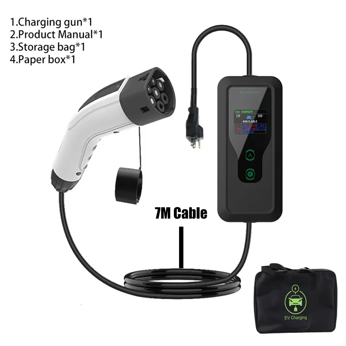 Black Portable EV Charger with Digital Display 9 Black Portable EV Charger with Digital Display - Image 9