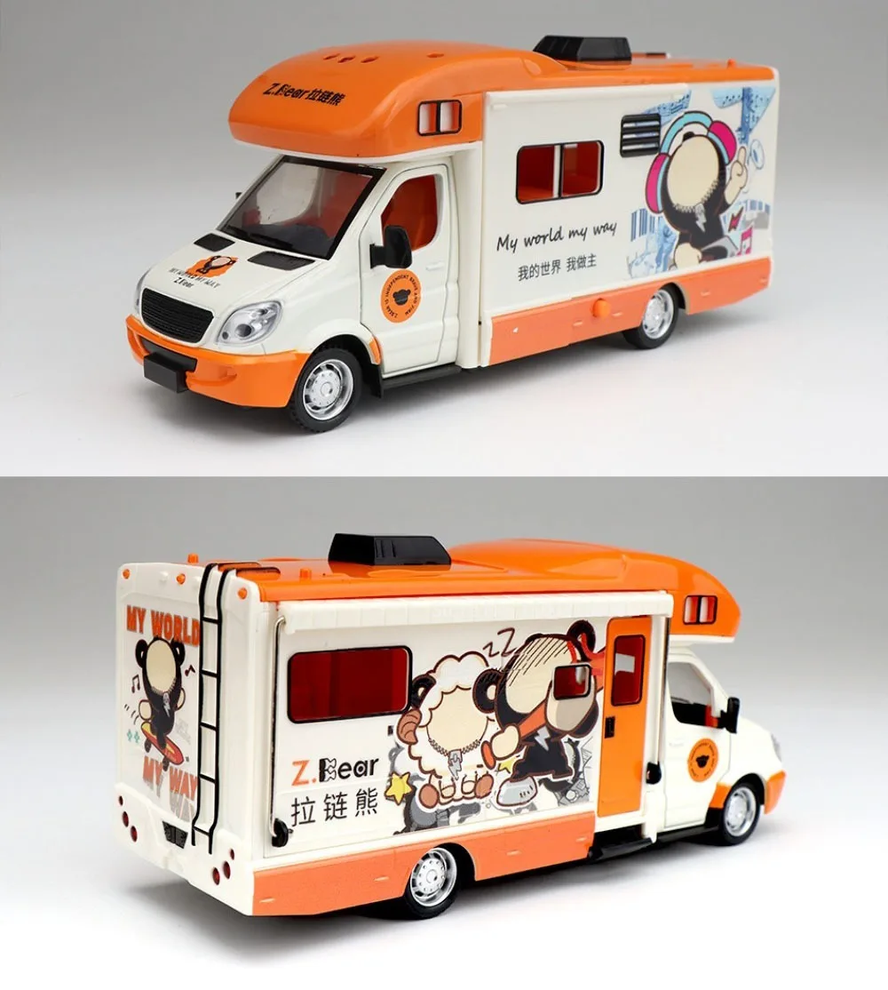 Vibrant 1:32 Cartoon Bear Caravan Model 5 Vibrant 1:32 Cartoon Bear Caravan Model - Image 5