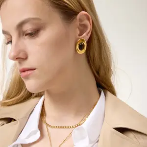 Vintage Tiger Eye Stud Earrings in Stainless Steel 9 S10377b9b2ea34981a0d3debfd69d45d9i