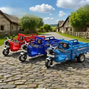 Vibrant 1:15 Scale Metal Tricycle Toy