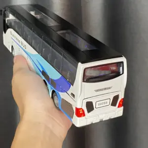 Leshue 1:30 Scale Alloy Bus Model in Blue 11 S1061a3774bcb4e22965fa4be0c10457fd