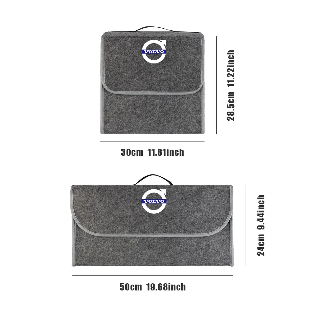 Black Felt Car Trunk Organizer for R Design 6 Black Felt Car Trunk Organizer for R Design - Image 6