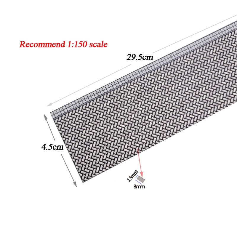 Miniature Brick Pavement Model Plates for Scales 1:87–200 10 Miniature Brick Pavement Model Plates for Scales 1:87–200 - Image 10