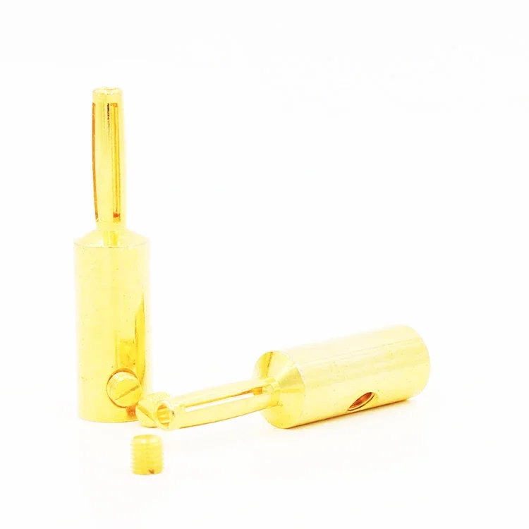 Gold-Plated Speaker Cable Banana Plugs (Set of 8) 6 Gold-Plated Speaker Cable Banana Plugs (Set of 8) - Image 6