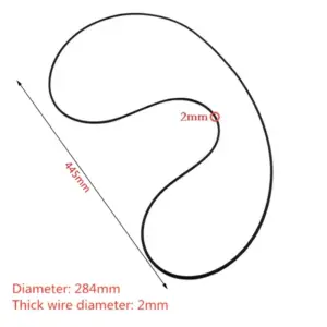 Turntable Belt for LP Record Players 284mm Diameter 13 S10b93cd520c645219a0818268394b07ac