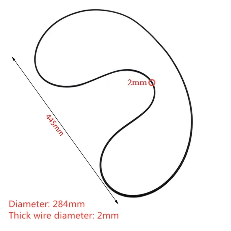 Turntable Belt for LP Record Players 284mm Diameter 6 Turntable Belt for LP Record Players 284mm Diameter - Image 6