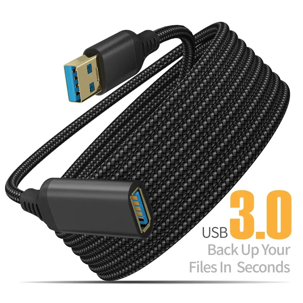 Nylon Braided USB 3.0 Extension Cable 3m 2 Nylon Braided USB 3.0 Extension Cable 3m - Image 2