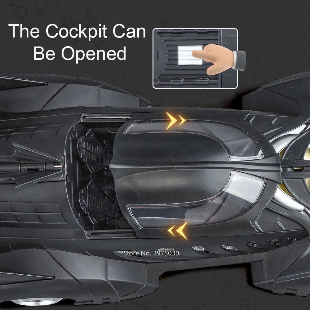 1995 Batmobile Scale Model 1:18 Black Display Car 3 1995 Batmobile Scale Model 1:18 Black Display Car - Image 3