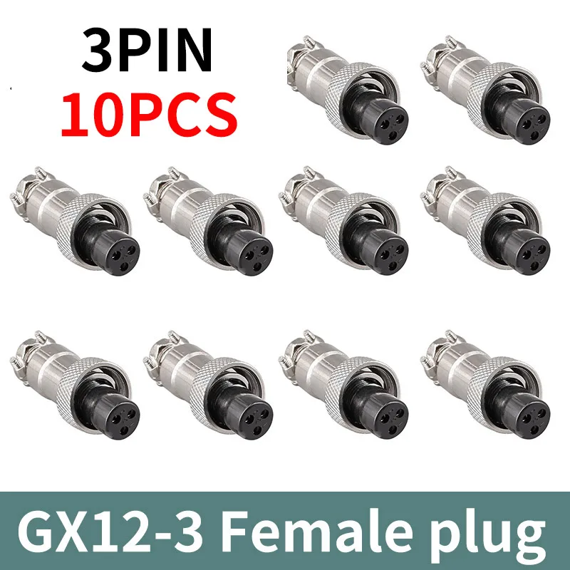 GX12 4-Pin Female Socket Set for Industrial Use 9 GX12 4-Pin Female Socket Set for Industrial Use - Image 9