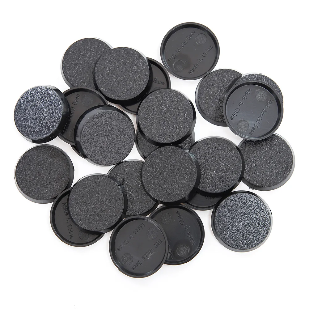 Black Round Miniature Bases Set 50mm, 60mm, 70mm 2 Black Round Miniature Bases Set 50mm, 60mm, 70mm - Image 2