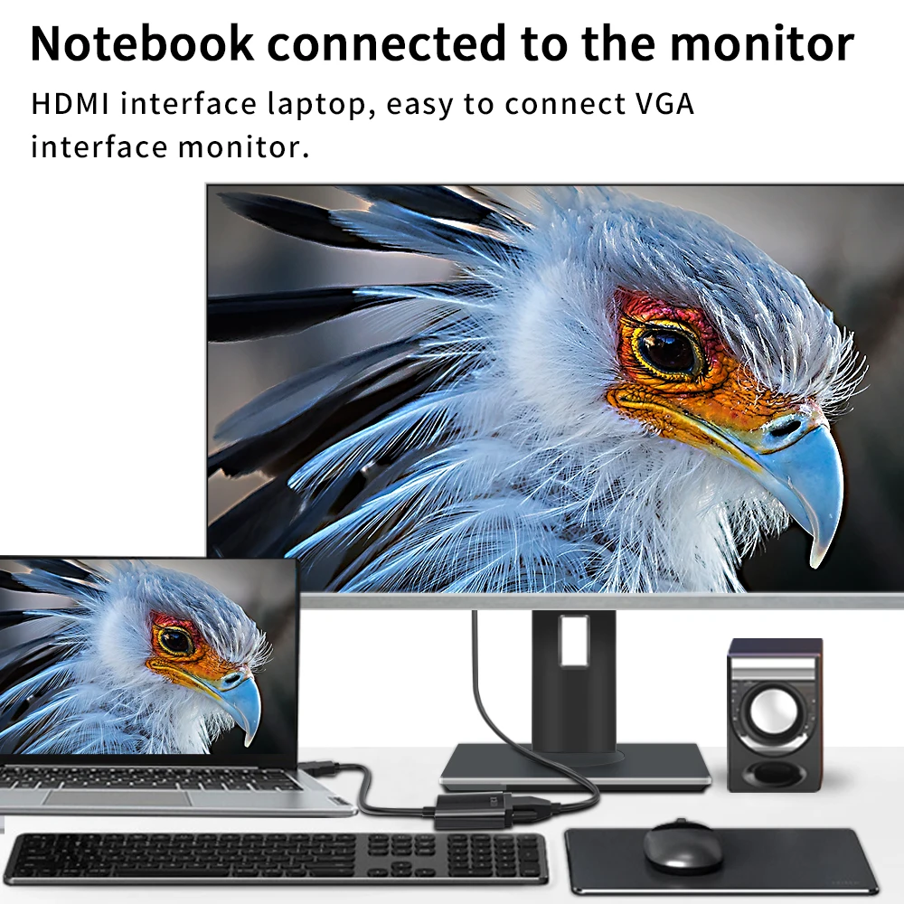 HDMI to VGA Adapter for Laptops and Projectors 3 HDMI to VGA Adapter for Laptops and Projectors - Image 3