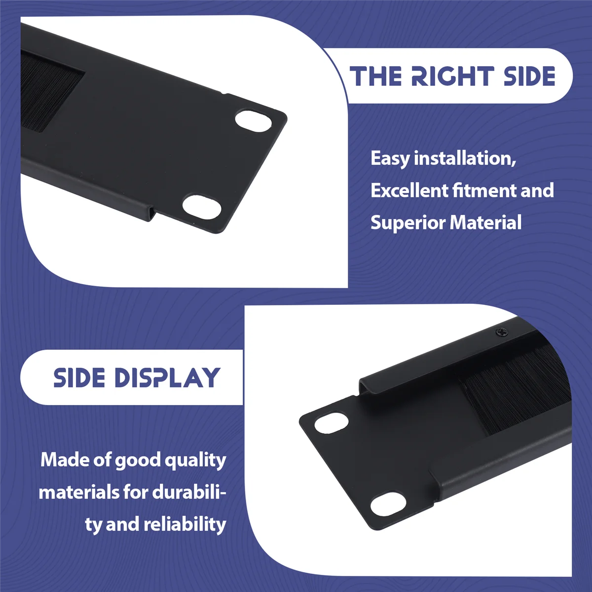 19-Inch Black Rack Blanking Plate for Network Cabinets 5 19-Inch Black Rack Blanking Plate for Network Cabinets - Image 5