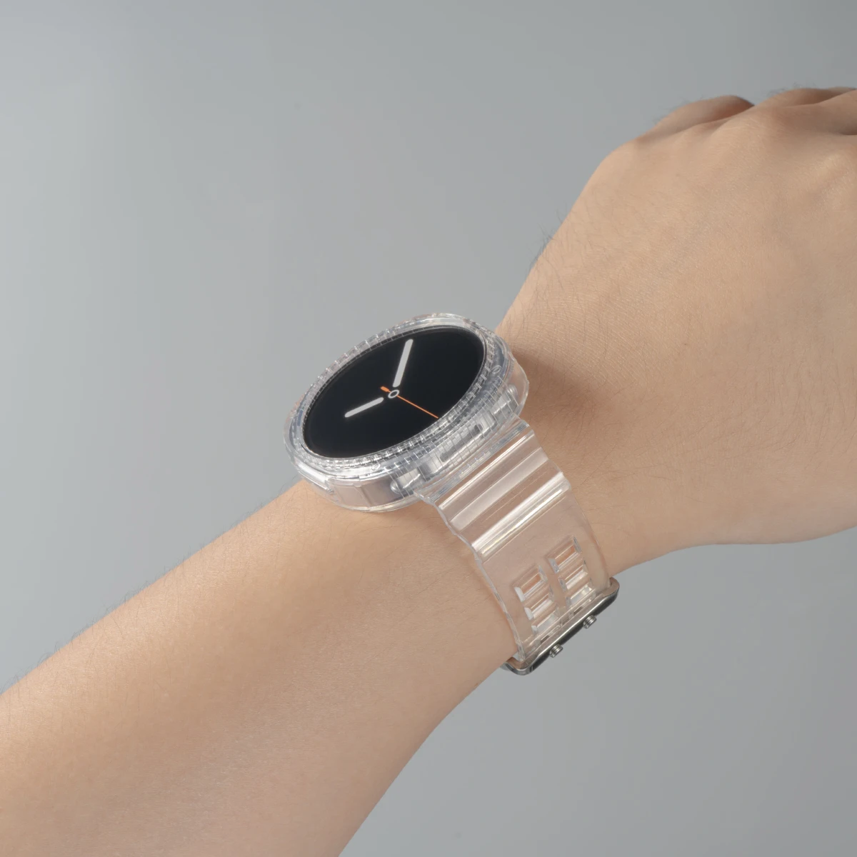 Transparent Silicone Case and Strap for Samsung Galaxy Watch 8 4 Transparent Silicone Case and Strap for Samsung Galaxy Watch 8 - Image 4