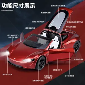 1:24 Blue Roadster Metal Model Car 12 S119846145b3b450b8980c45225db815cv