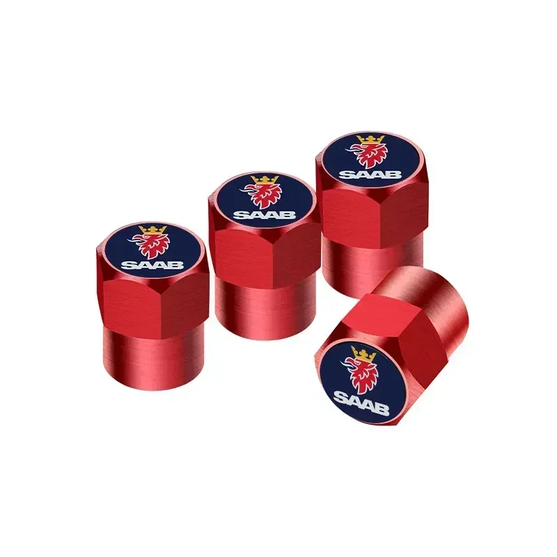 Saab Aluminum Tire Valve Caps Set 7 Saab Aluminum Tire Valve Caps Set - Image 7