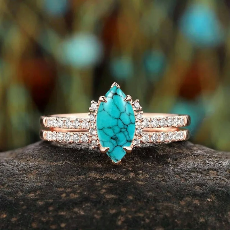 Fashion Geometric Rings Set for Women 2 Fashion Geometric Rings Set for Women - Image 2