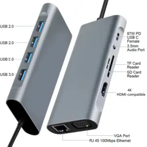 11-in-1 USB-C Hub with 4K HDMI and Power Delivery 8 S11bf882f83114161bbff7d0a988c4b59C 1