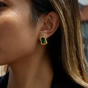 Modern Stainless Steel Gold-Inspired Earrings JDE0107004-GN 11 S11e9a2c3e8fc4d62a8573b2cd4bce9600